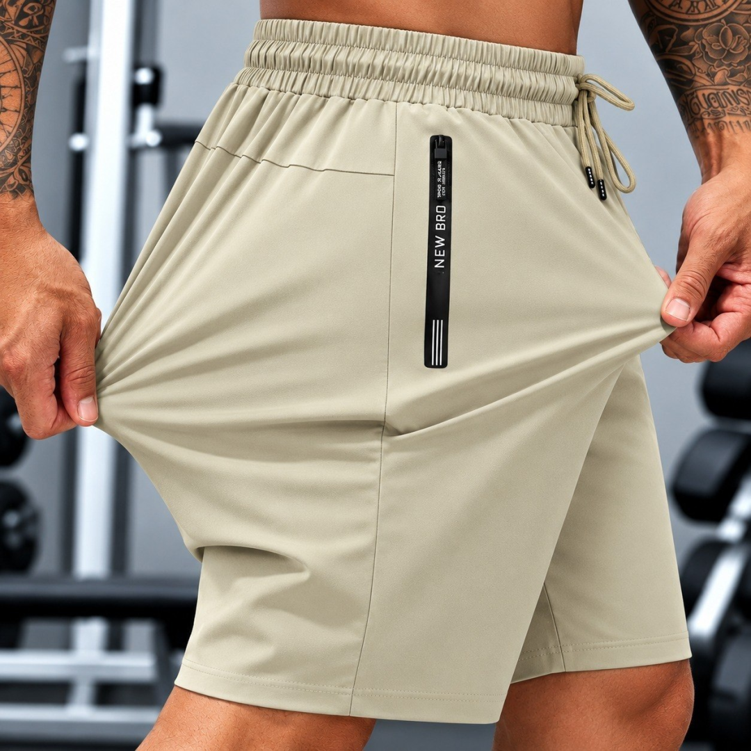 Bermuda Slim Fit Esportiva Fitness com Elastano
