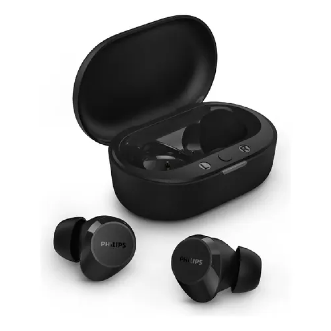 Fone De Ouvido Sem Fio TWS TAT1209BK Bluetooth 18h Philips Resistente a Água IPX4
