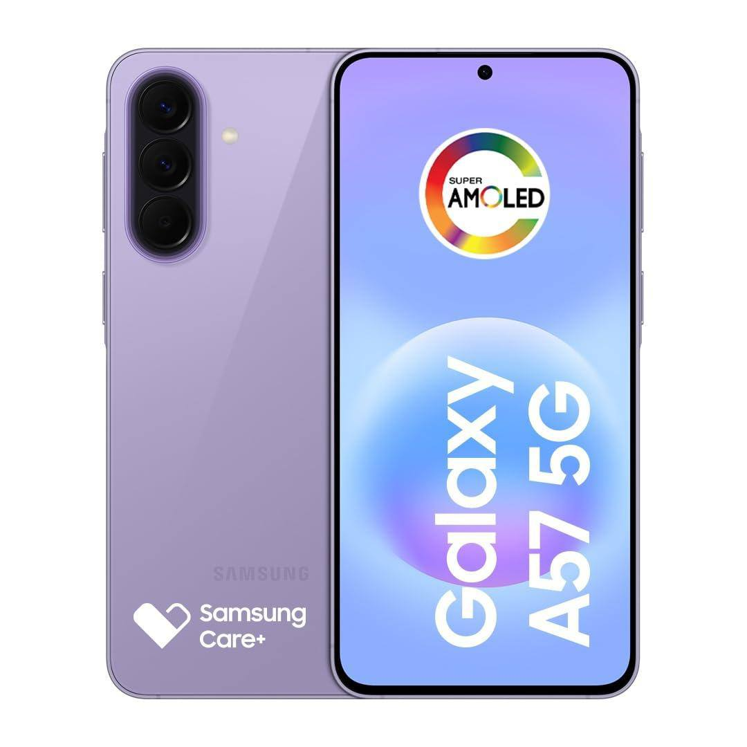 Celular Samsung Galaxy A57 5G 128GB, 8GB RAM, Câmera 50MP, IP68, Super AMOLED 6.7", Recursos AI - Lilás