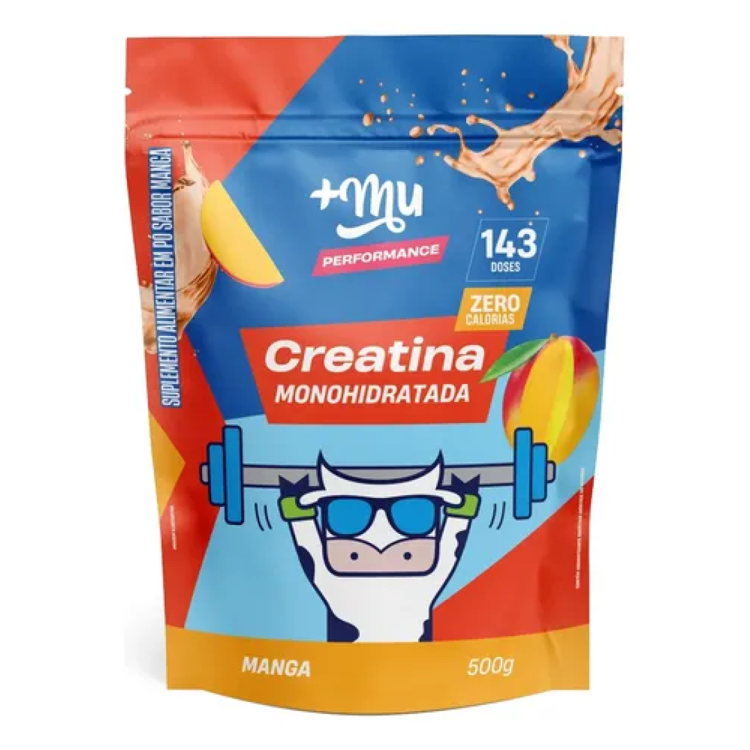 Creatina 100% Pura + Mu Sabor Manga 500g