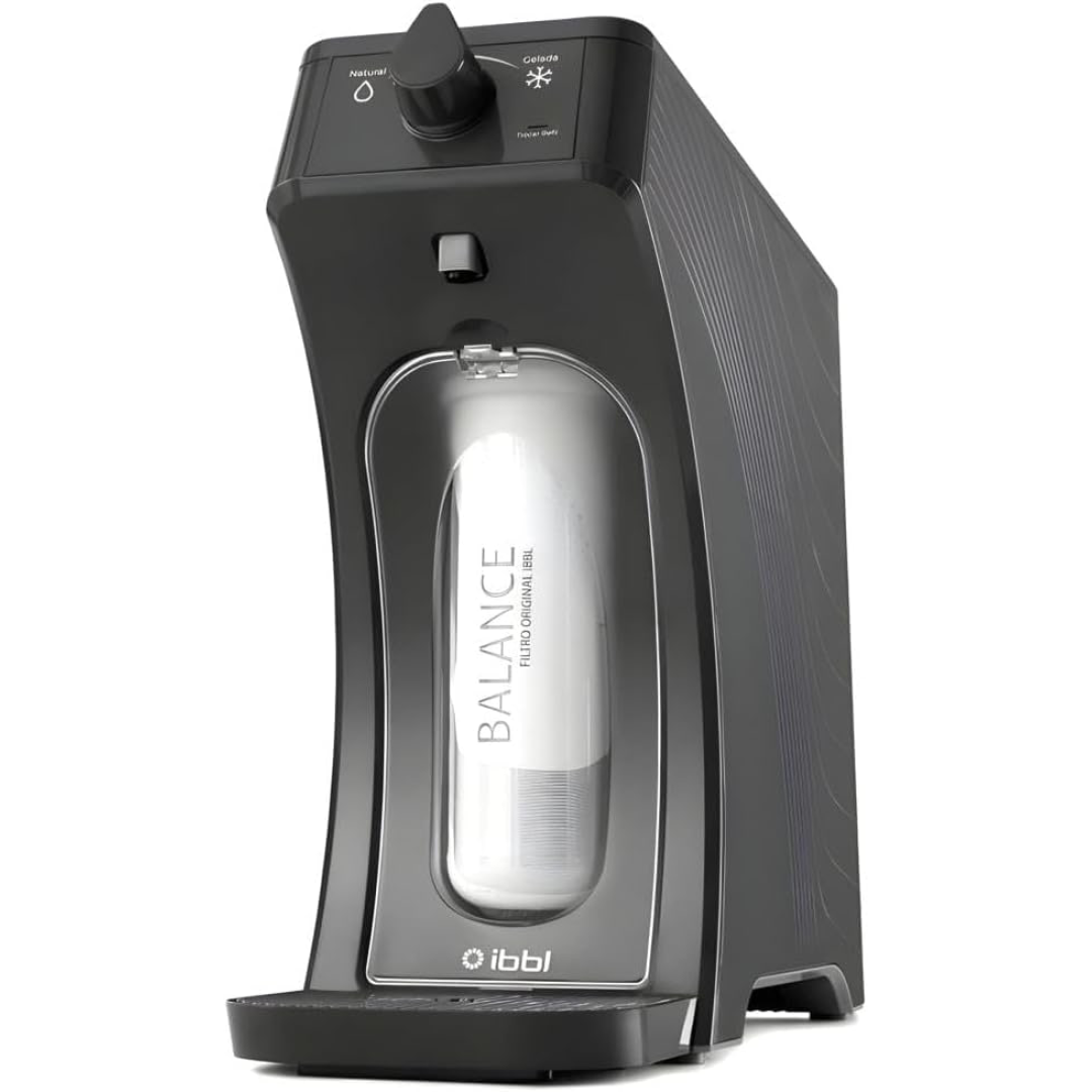 Purificador de Água Gelada Fria e Natural Eletrônico Ibbl E-due Equilibrium Grafite