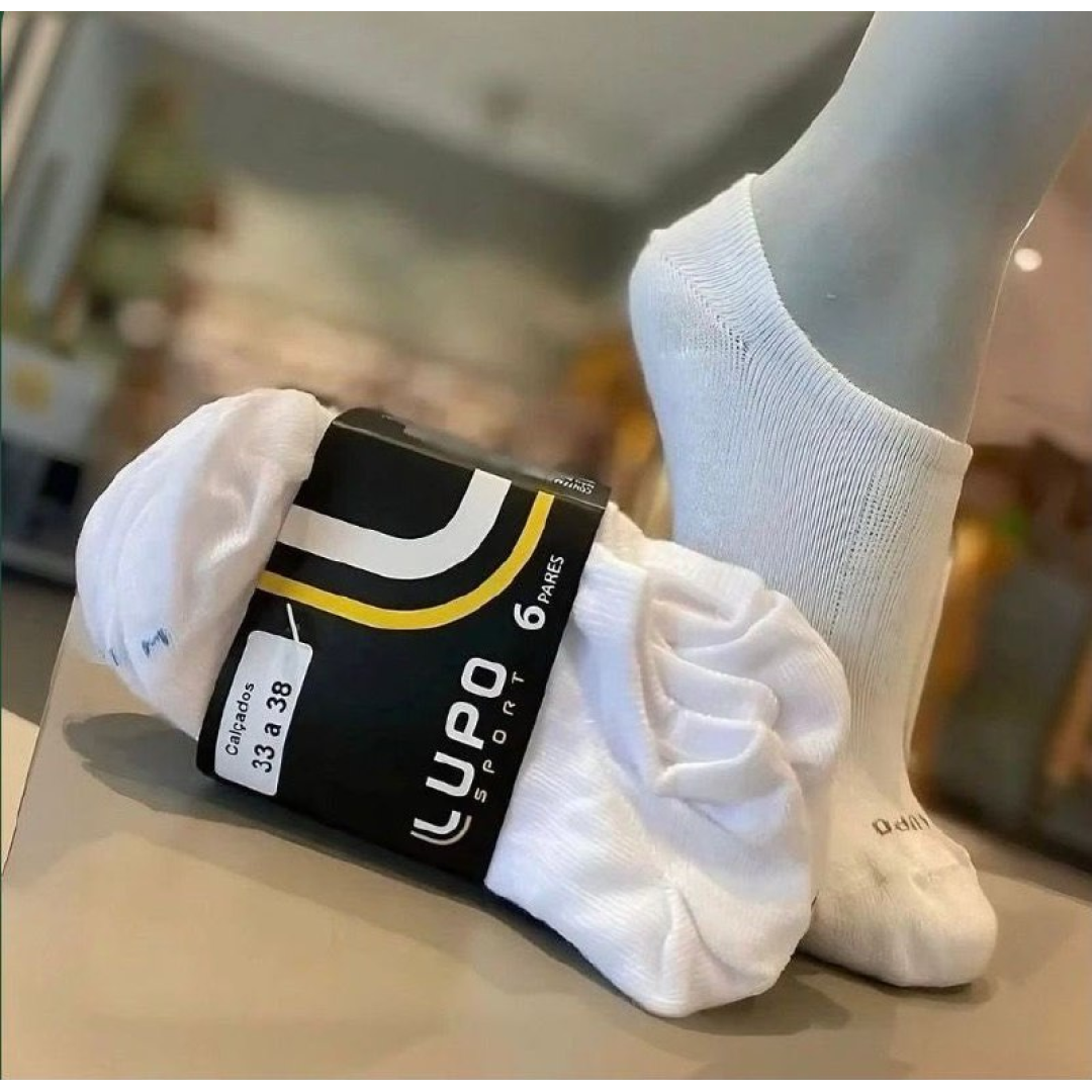 Kit com 10 Pares de Meias Lupo Soquete