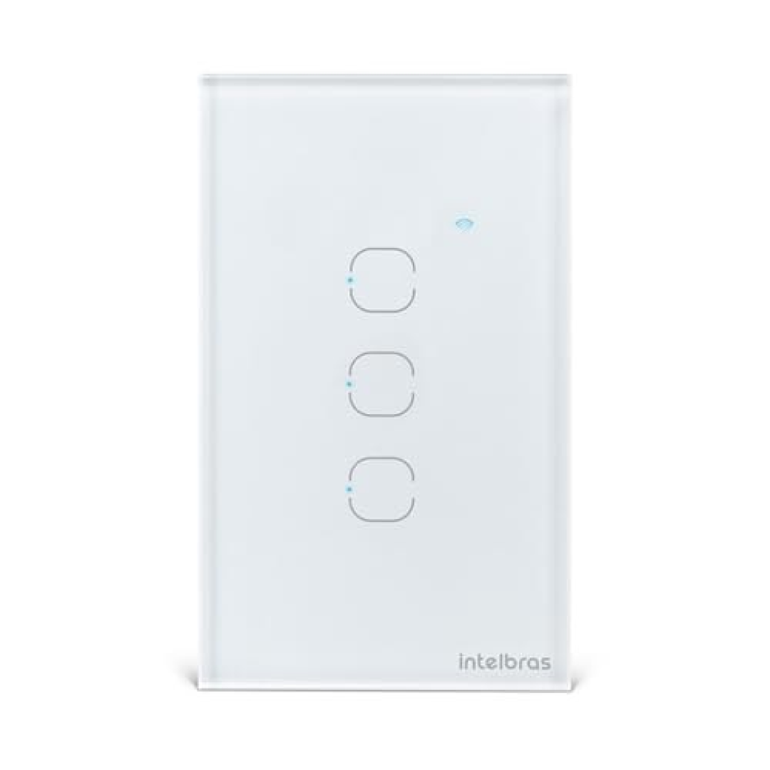 Interruptor Inteligente Touch Wi-Fi 3 Teclas Eiw 1003 Branco Intelbras