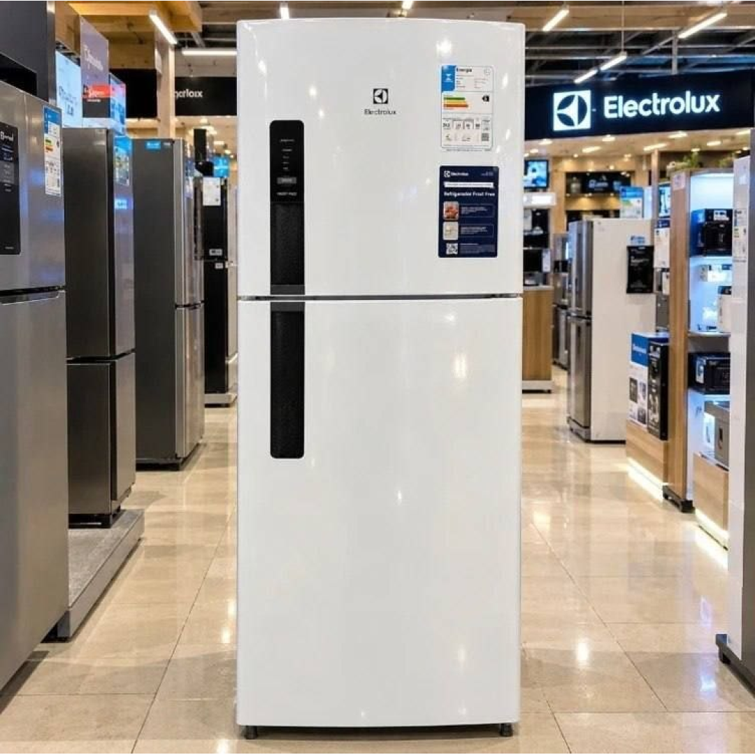 Geladeira Electrolux Frost Free 380L AutoSense Inverter Duplex Branca (IF41)