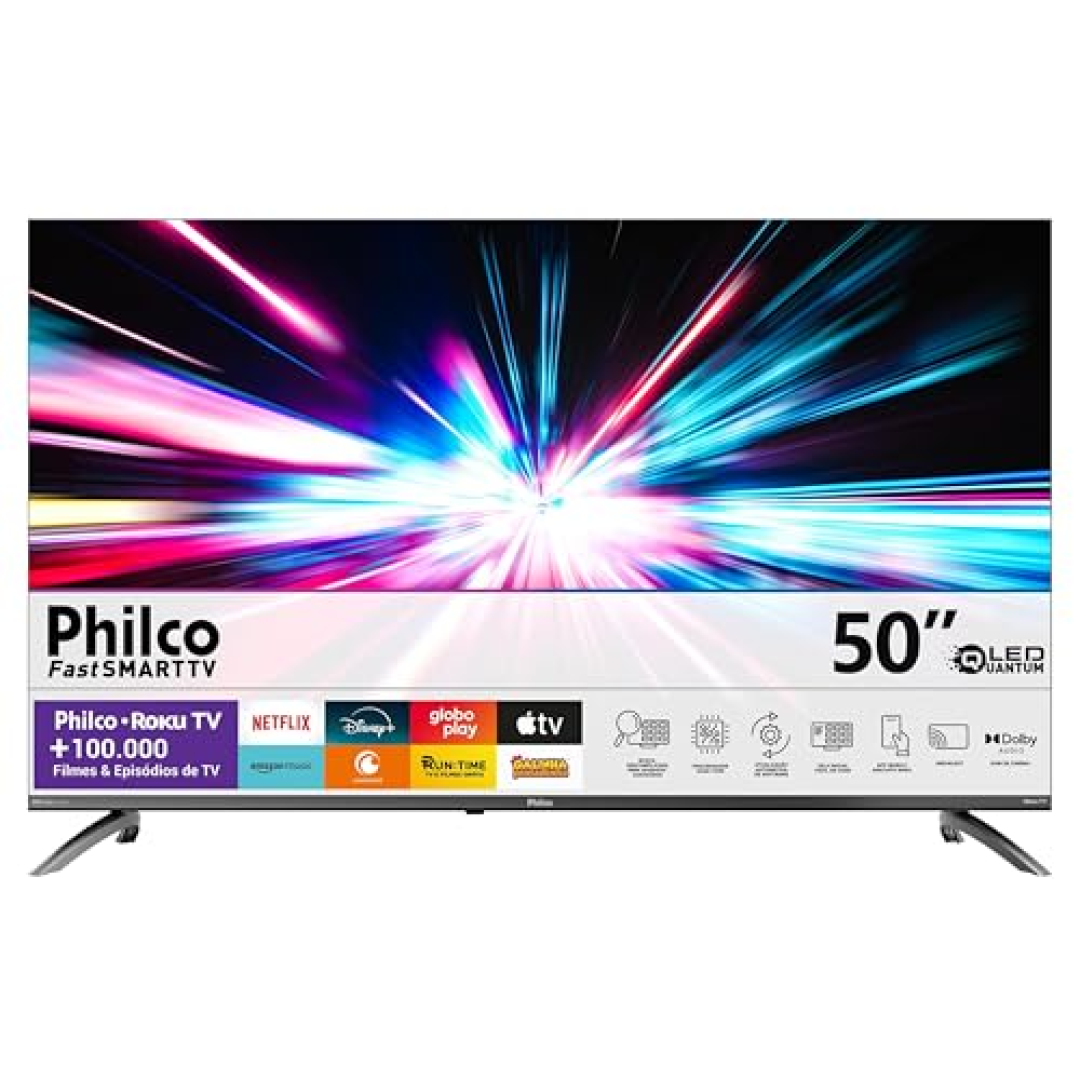 Smart Tv 50” Philco P50crb 4K Led Dolby Audio