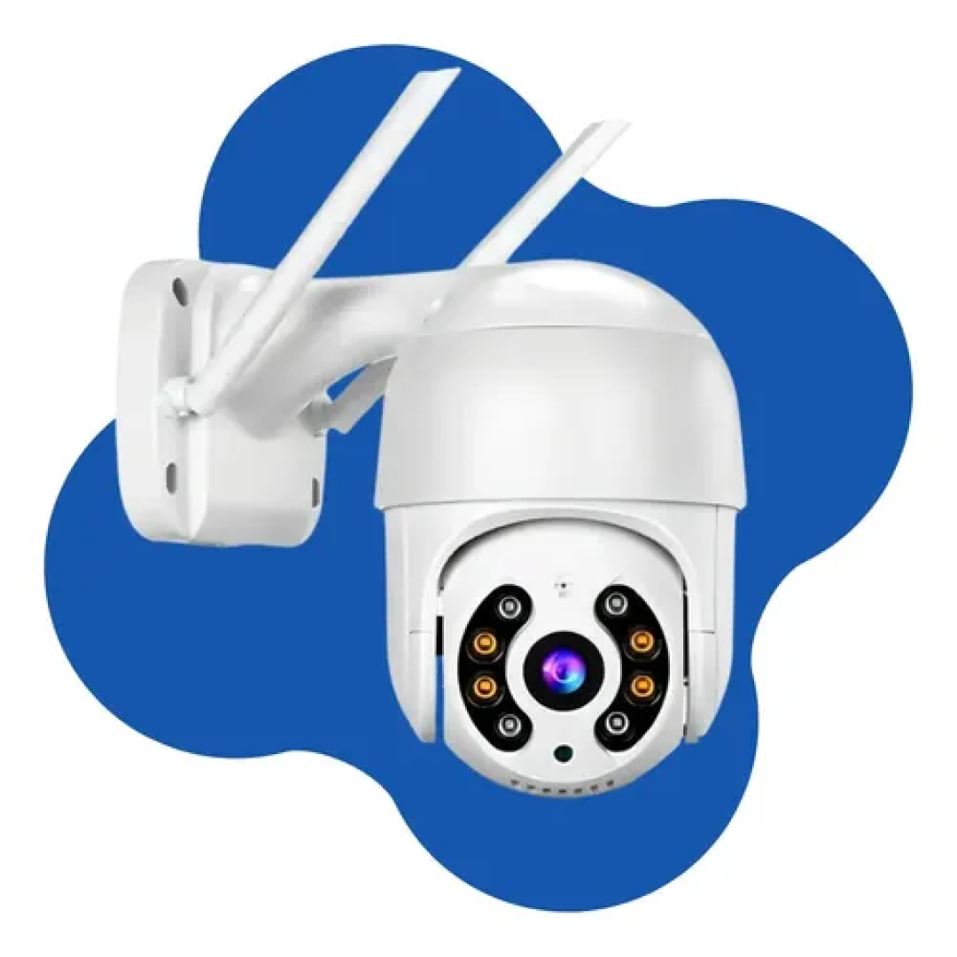Câmera de Segurança FHD Wifi 360 Prova D’Água