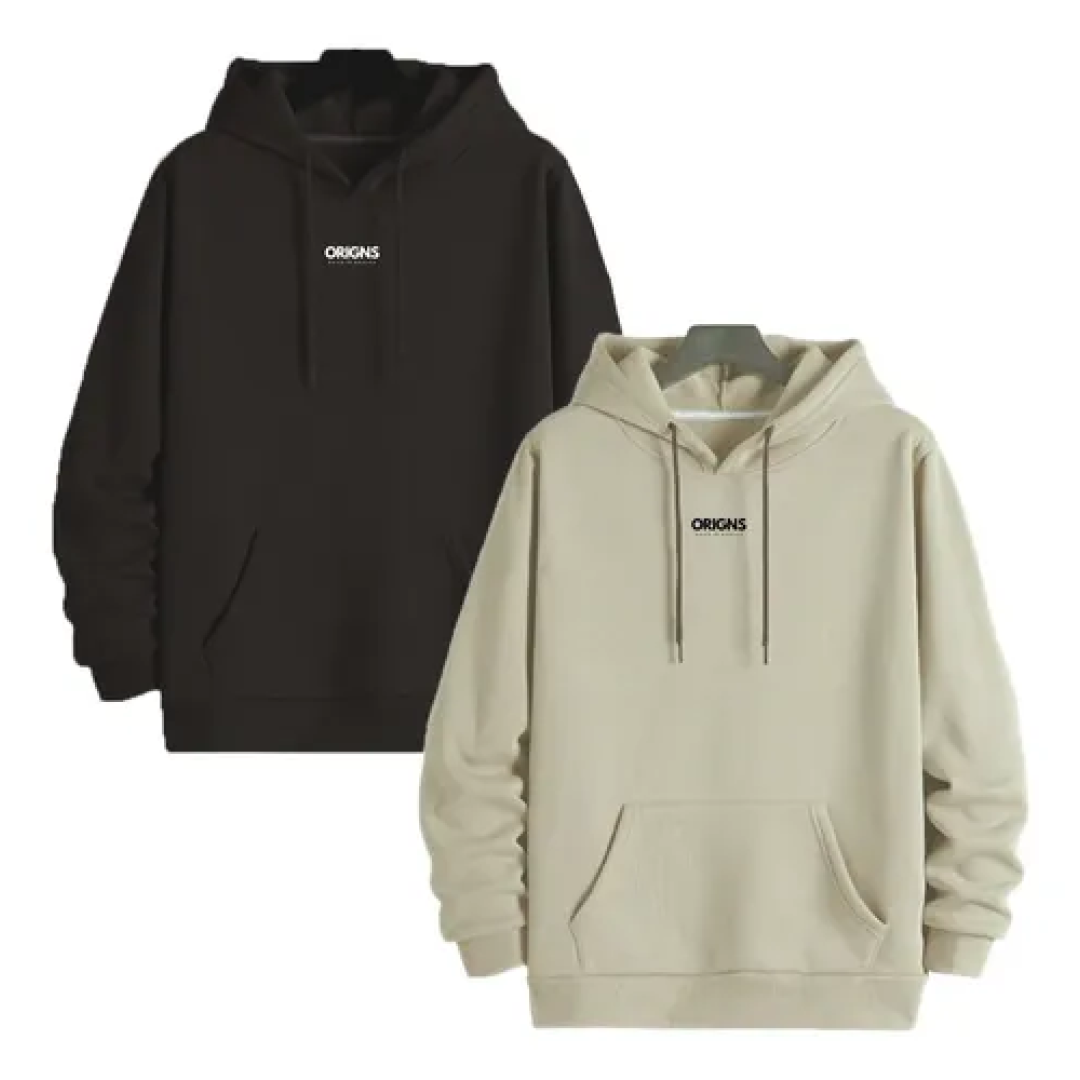 Kit com 2 Blusas Moletom Canguru
