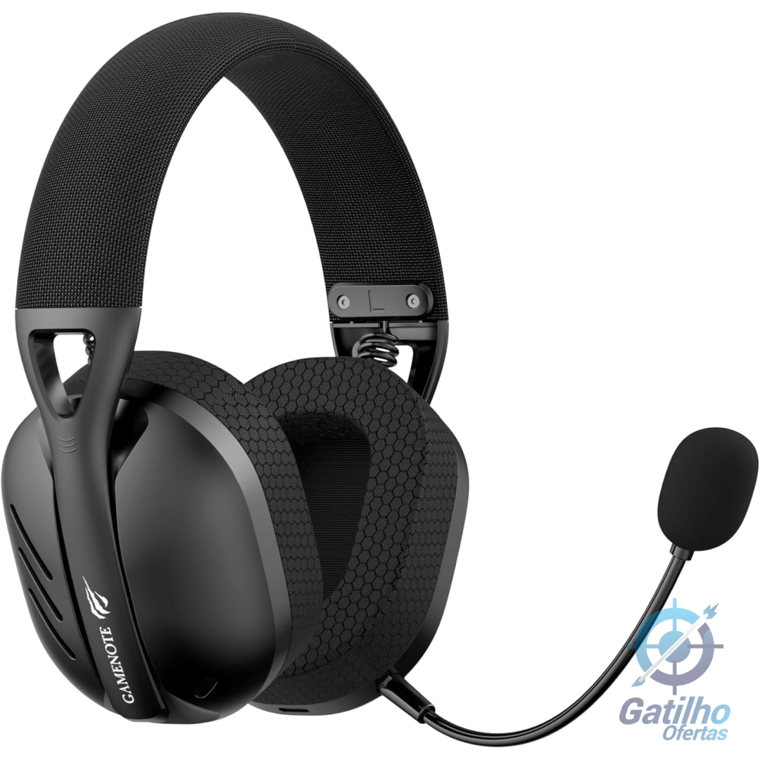 Havit Fone de Ouvido Headset Gamer Fuxi-H3 Black Com Fio e Sem Fio, Wireless 2,4GHz, Bluetooth, Cabo USB-C
