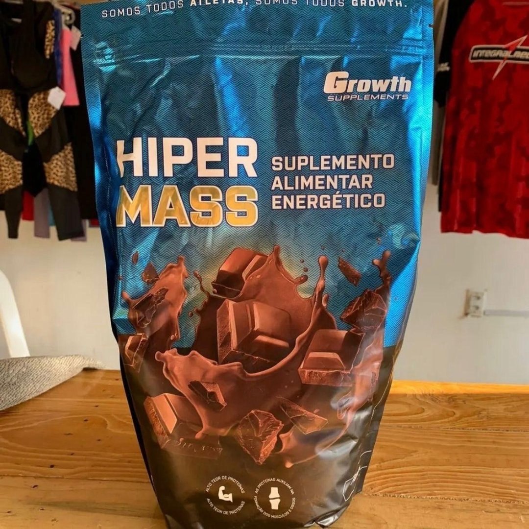 Hiper Mass 1kg Growth Supplements - Sabor Chocolate